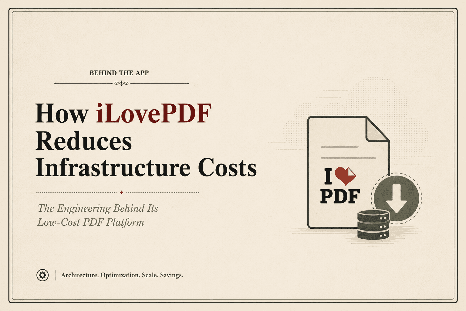 How iLovePDF Reduces Infrastructure Costs: The Engineering Behind Its Low-Cost PDF Platform